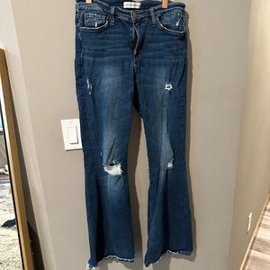 Flying monkey flare jeans